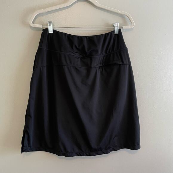 Baleaf Size L Black Skort Elastic Waist Polyester/Spandex Blend Pockets - Picture 2 of 9